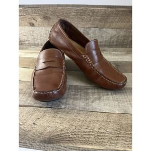 Gee Ricci Leather Loafers Italian-Made Tan Basket Weave Tassel Loafers main image 4